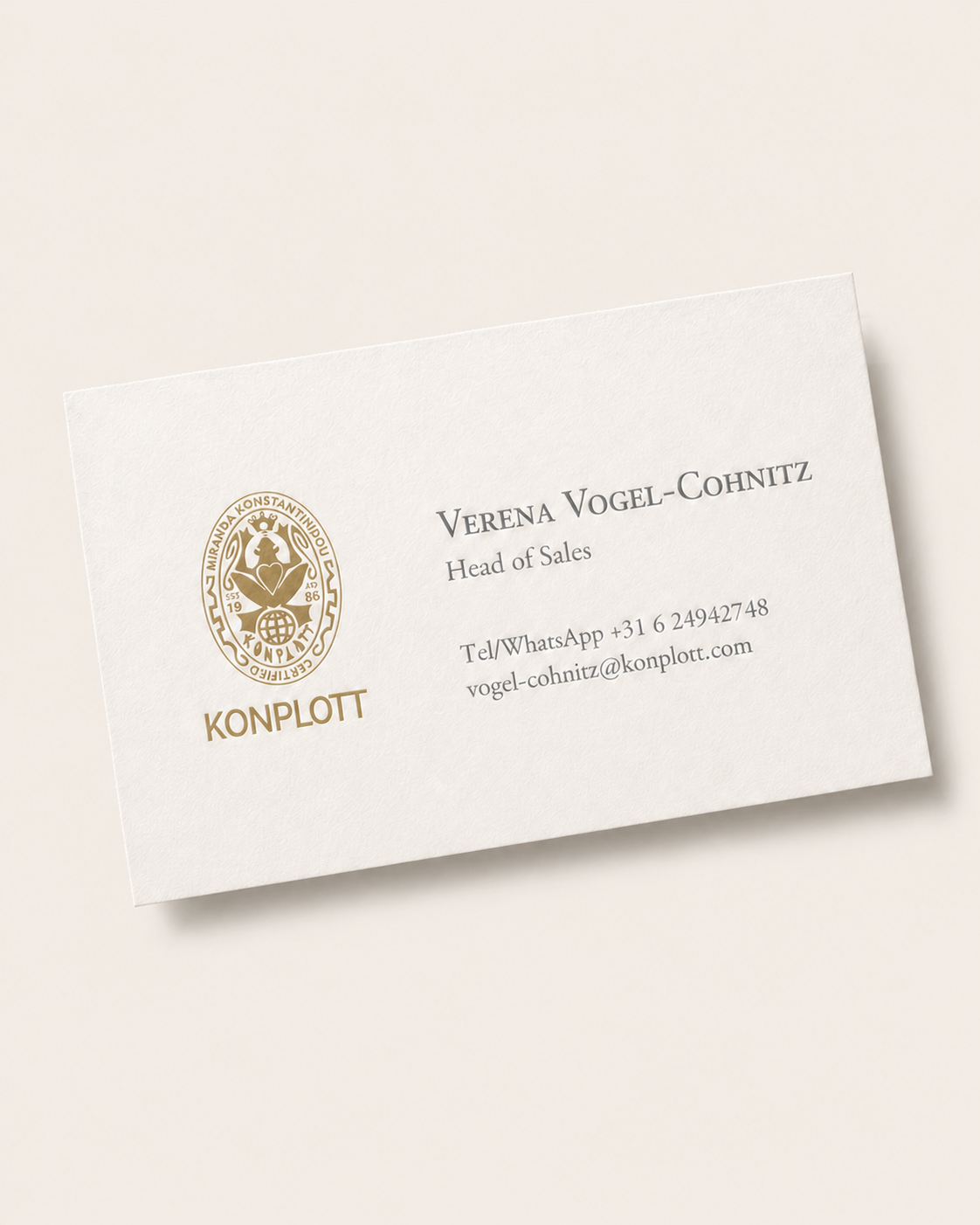 Verena Vogel-Cohnitz – Head of Sales, KONPLOTT